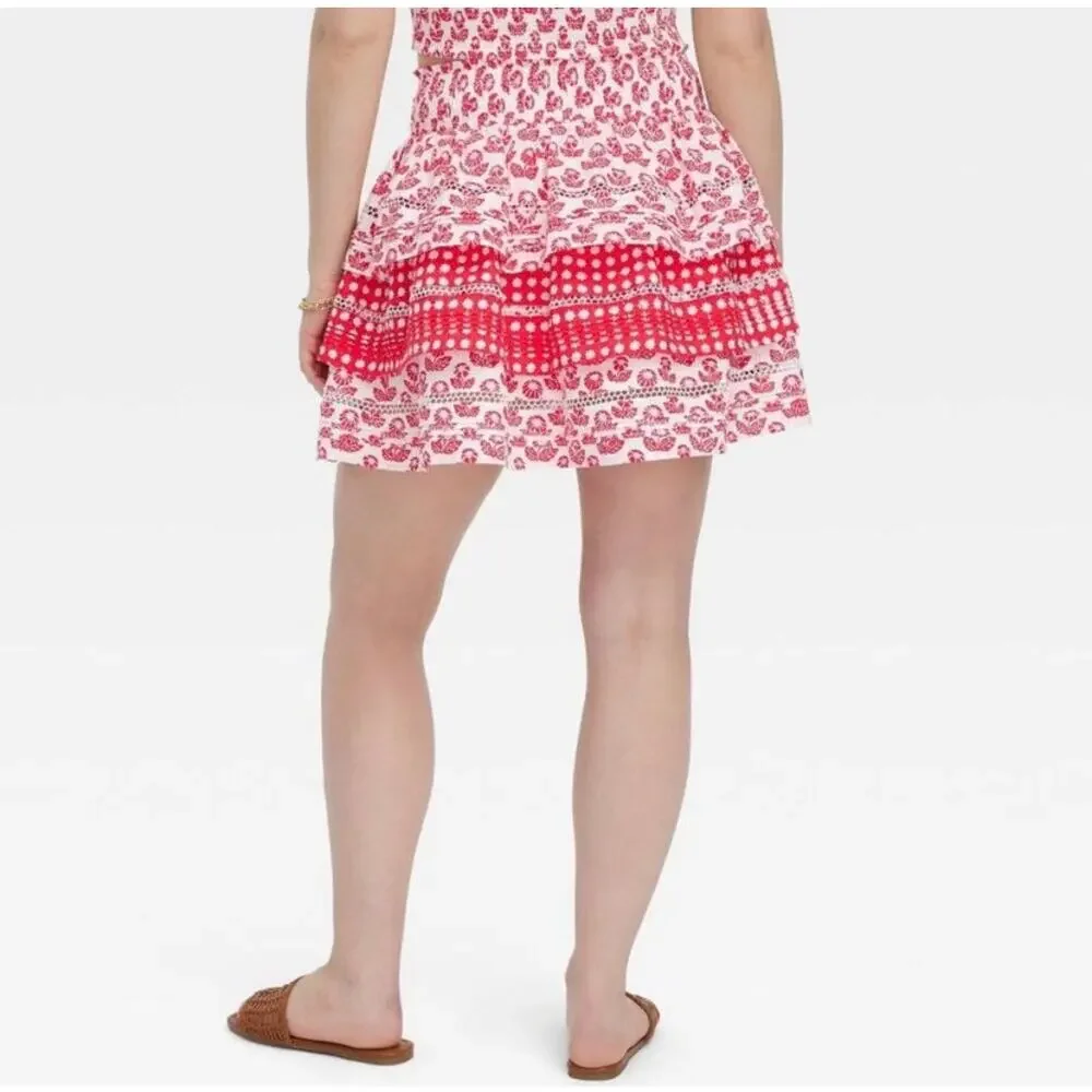 NWT Roller Rabbit for Target Tiered Mini Skirt Women's Large